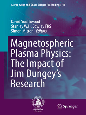 cover image of Magnetospheric Plasma Physics